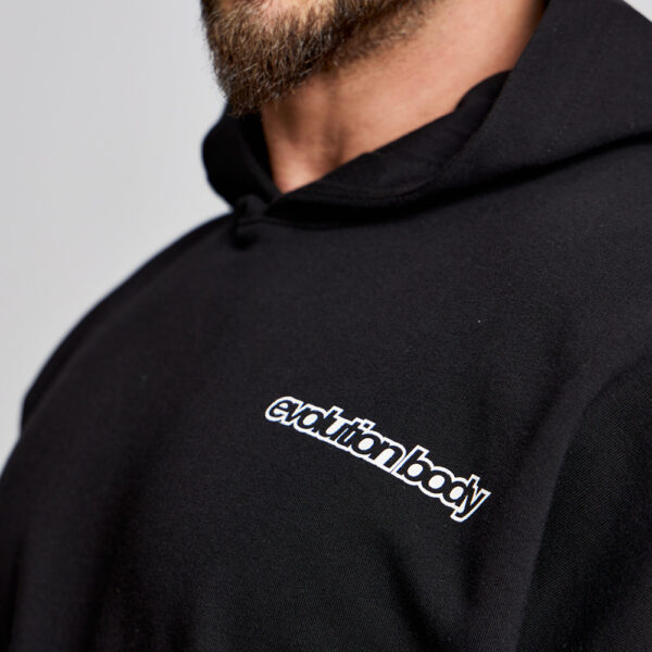 Short-sleeve hoodie Evolution Body Black 2609BLACK - Image 3