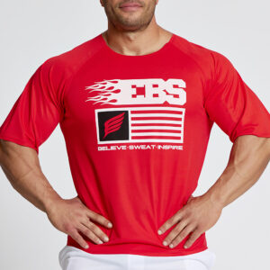 Short sleeve sweatshirt Evolution Body Red 2629RED