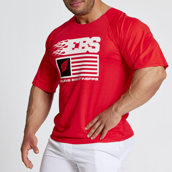 Short sleeve sweatshirt Evolution Body Red 2629RED - Image 2