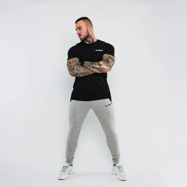 Ανδρικό Basic T-shirt Black - GymBeam - Image 3