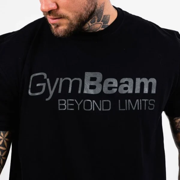 Ανδρικό T-shirt Beyond Limits Βlack - GymBeam - Image 2