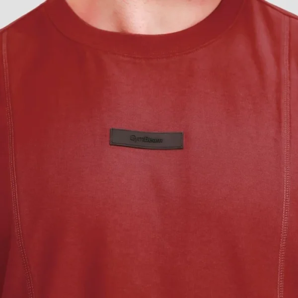 Unstoppable Oversized T-Shirt Red- GymBeam - Image 2
