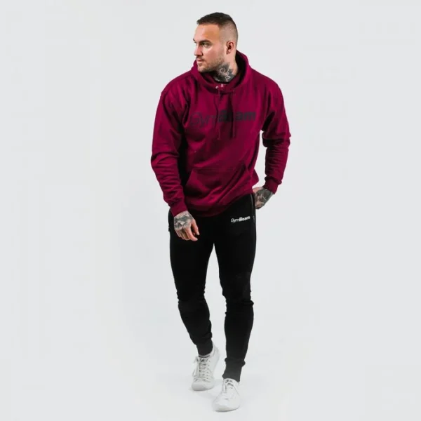 Ανδρικό Φούτερ PRO Burgundy - GymBeam - Image 3