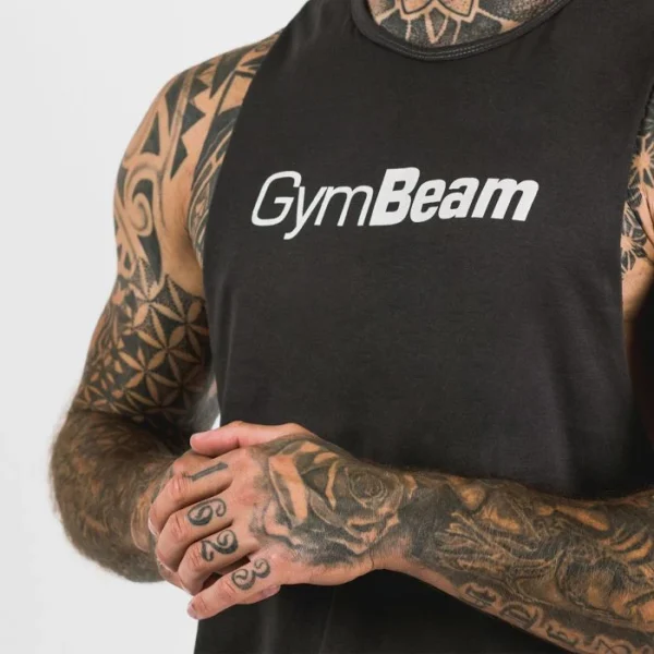 Ανδρικό Αμάνικο Cut Off Grey - GymBeam - Image 2