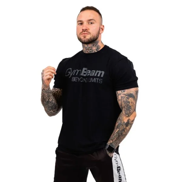 Ανδρικό T-shirt Beyond Limits Βlack - GymBeam - Image 4