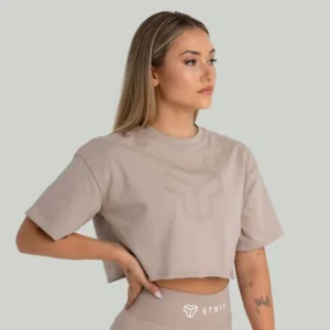 Γυναικείο CropTop Taupe - STRIX