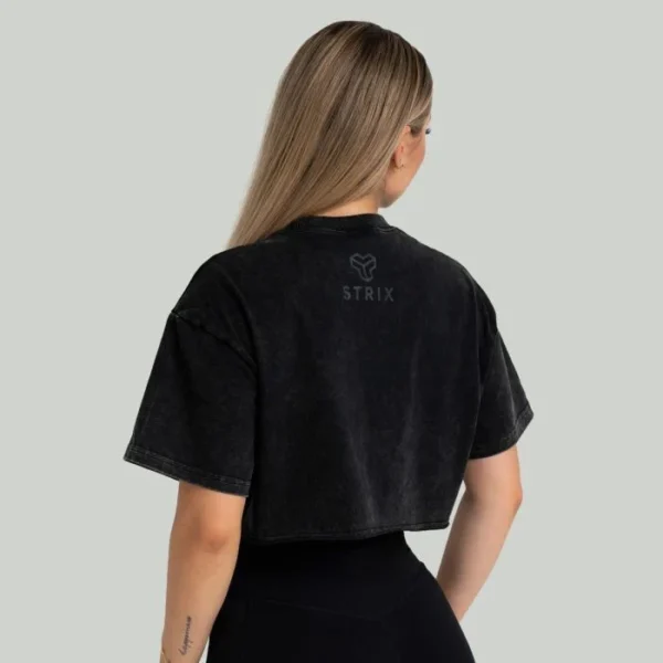 Γυναικείο Washed CropTop Black- STRIX - Image 2